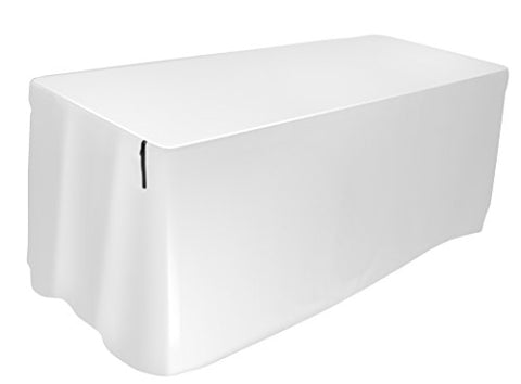 Ultimate Support USDJ-6TCW Attractive, Pleat-free, Form-fitting Table Cover - White, 6 ft.