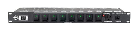 POW R BAR RACK USB 19 inch rack 6 outlets