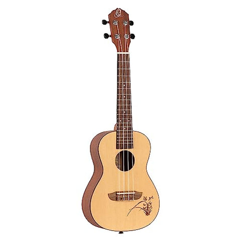 Ortega Guitars, 4-String Bonfire Series Concert Ukulele, Right-Handed, Acoustic, (RU5)