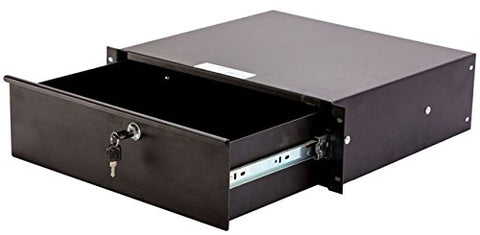 3U-Space Metal Locking Rack Drawer for Standard DJ Size Equipment.