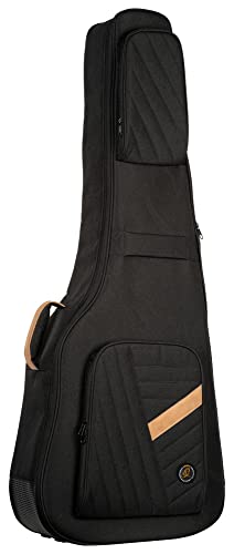 Ortega Guitars Acoustic Bass Premium Deluxe Bag-20 mm Soft Padding-2 Accessory Pockets (OGBAB-DLX-BK)