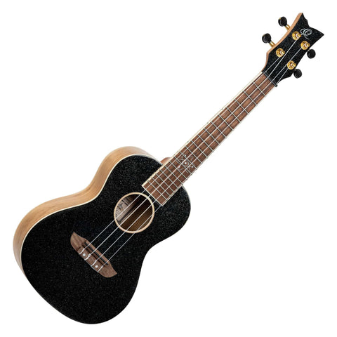 Ortega Guitars, 4-String Element Series Concert Ukulele w/Bag, Right-handed, Metallic Green, (RUEL-MBK)