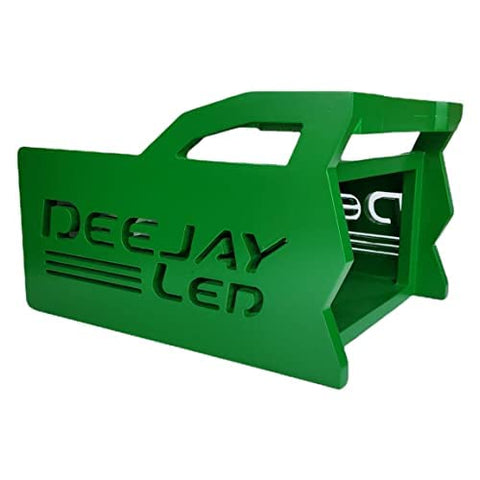 DEEJAYLED 1 DIN + 2 EQ GREEN WOODEN CASE