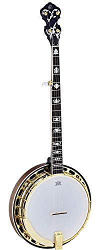 Ortega Guitars Facon Falcon Series 5-String Flamed Maple Resonator Banjo w/Bag, Right (OBJ950-FMA)