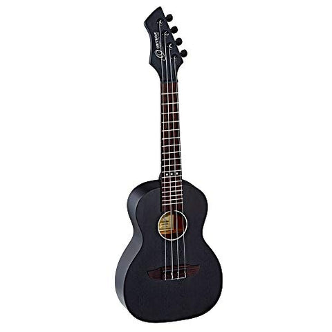 Ortega Guitars, 4-String Horizon Series Revese Headstock Concert Ukulele, Right, Black (RUHZ-SBK)