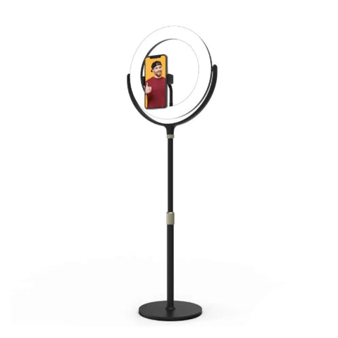 10-in LED Ring Light w/Foldable 5ft Stand Halo Glow XL