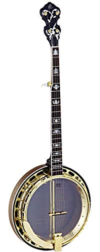 Ortega Guitars Facon Falcon Series 5-String Flamed Maple Resonator Banjo w/Bag, Right (OBJ850-MA)