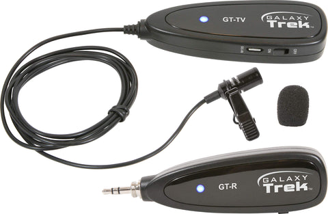 Galaxy Audio GalaxyTrek GT-V Portable Wireless Vocal Lavalier Microphone System for Smart Devices and Most Active Speakers