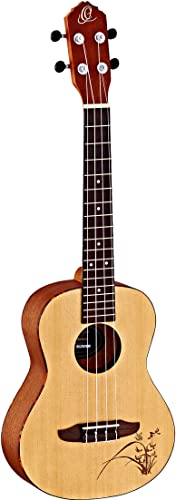 Ortega Guitars, 4-String Bonfire Series Tenor Ukulele, Right-Handed, Acoustic, (RU5-TE)