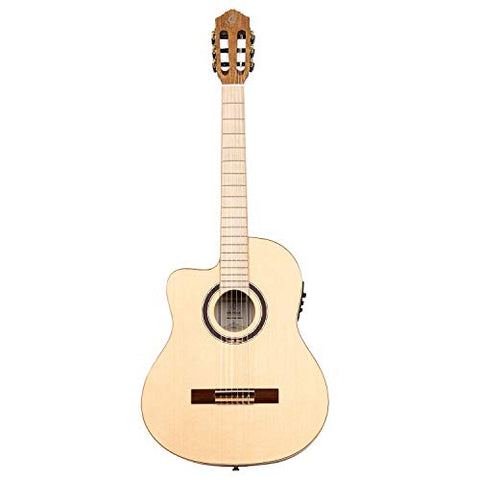 Ortega Guitars 6 String Signature Series Thomas Zwijsen Left-Handed Acoustic-Electric Nylon Classical Guitar w/Bag, (TZSM-3-L)