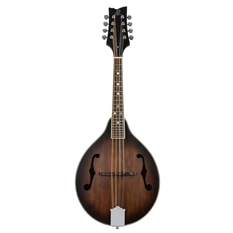 Ortega Guitars, 8-String Americana Series A-Style Mandolin, Right, Whiskey Burst (RMA30-WB)