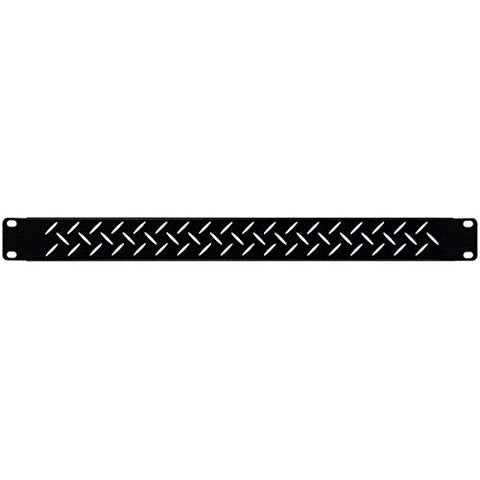 Sturdy Black Colored Metal Board Flight Case Accessory 1u Rack Panel With Vent Complete Heat Dissipation Vent Engineered To Exact Specifications To Help Ensure Precise Fit DEEJAY LED TBH1UVP