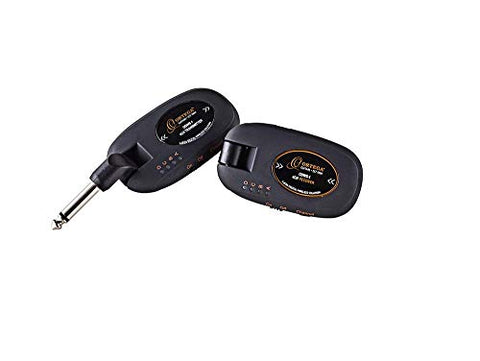 Ortega Guitars, 4 Channel/2.4 GHz-Complete Digital Wireless System for Acoustic & Electric Instruments-Transmitter & Receiver, Black (ODWS-1BK)