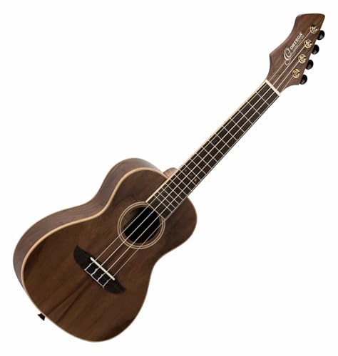 Ortega Guitars, 4-String Horizon Series Revese Headstock Concert Ukulele w/Bag, Right, Natural (RUWN)