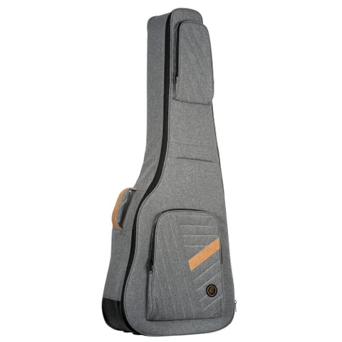 Ortega Guitars Acoustic Bass Premium Deluxe Bag-20 mm Soft Padding-2 Accessory Pockets (OGBAB-DLX-GY)