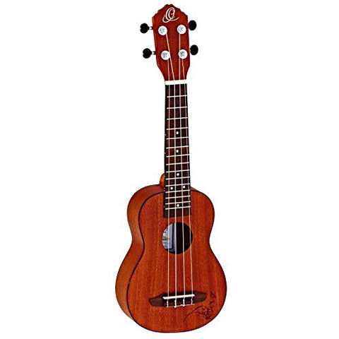 Ortega Guitars, 4-String Bonfire Series Soprano Ukulele, Right-Handed, Acoustic, (RU5MM-SO)