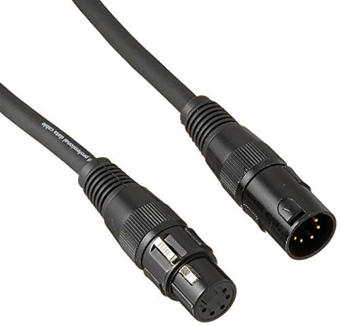 3 FOOT 5 PIN XLR DMX CABLE
