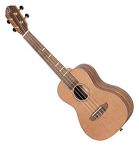 Ortega Guitars, 4-String Timber Series Concert Ukulele w/Bag, Solid Cedar Top/Left Hand, ????? (RUTI-CC-L)
