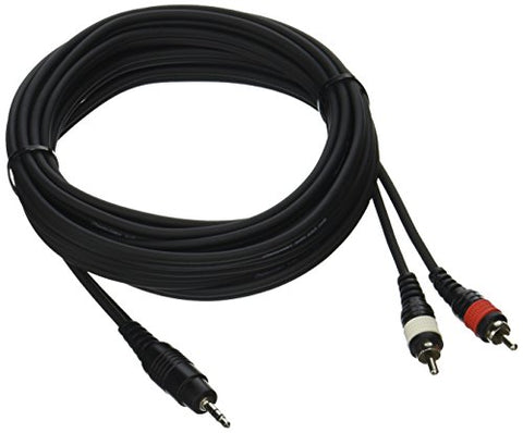 15FT CABLE 1/8 inch MALE TO RCA STEREO