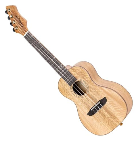 Ortega Guitars, 4-String Horizon Series Revese Headstock Left-Handed Concert Ukulele w/Bag, Natural (RUMG-L)