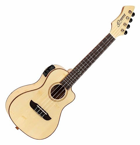 Ortega Guitars, 4-String Horizon Series Revese Headstock Concert Acoustic-Electric Ukulele w/Bag, Right, Natural, Akustisch-Elektronisch (RUBO-CE)
