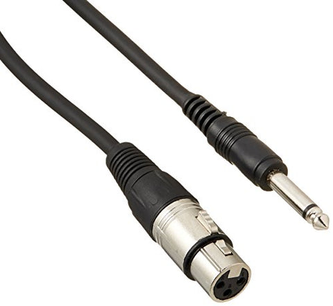 12 FOOT 1/4 inch MONO TO XLR MIC CABL