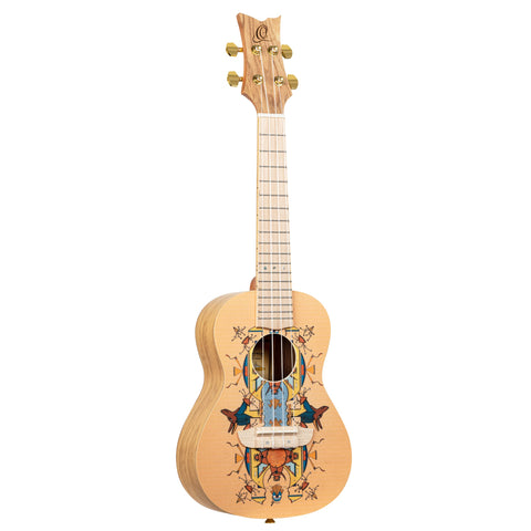 Ortega Guitars, 4-String Art Series Concert Ukulele, Right-handed, Egypt custom design, (RUAR-EY)