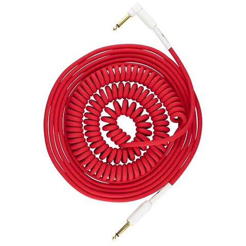 Pig Hog PHCC30CA Half Coil Instrument Cable 30ft, Candy Apple