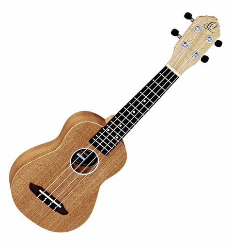 Ortega Guitars, 4-String Timber Series Soprano Ukulele w/Bag, Right (RFU10S)