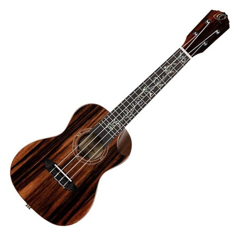 Ortega Guitars, 4-String Elite Series Concert Acoustic-Electric Ukulele w/Bag, Right-handed, (RUET-EB)