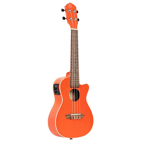 Ortega Guitars, 4-String Onyx Series Soprano Ukulele w/Bag, Right-handed, Black, (RUOX-SO)
