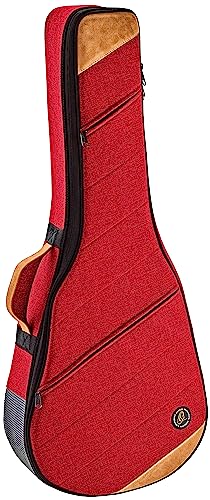 Ortega Guitars Size Guitar Case-22 mm Soft Padding w/Hardened Frame, Right, Bordeaux Wine, 3/4 Classical (OSOCACL34-BX)