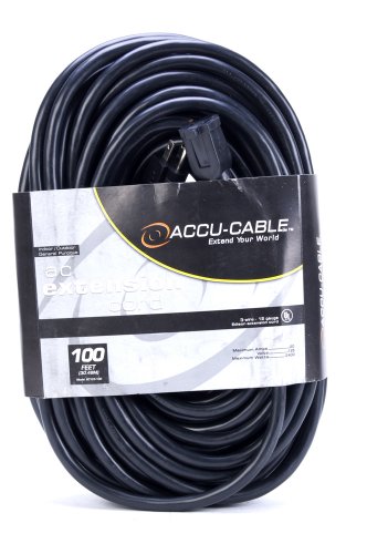 100 FOOT BLK 12/3 GAUGE EDIS