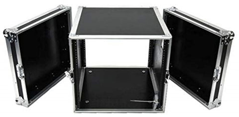 10U-Space 21-in Deep DJ Amplifier Rack Fly Drive Case with Wheels