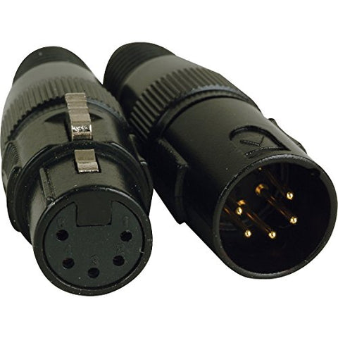 5 PIN 1 MALE 1 FEMALE XLR C