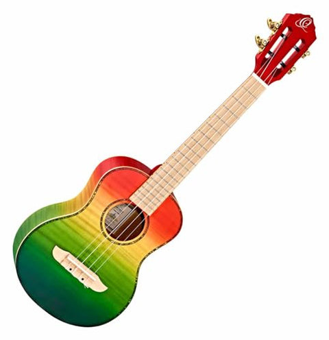 ORTEGA Ortega Ukulele PRISM Series Flame Maple Top Tenor RUPR-TRI (Gig Bag Included)