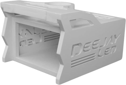 DEEJAYLED 1 DIN + 2 EQ WHITE WOODEN BOX