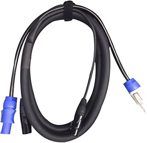 6ft. 3 pin XLR Plus powercon combo link ca