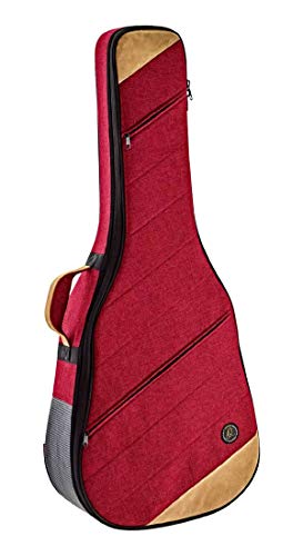 Ortega Guitars Acoustic Dreadnought Guitar Case-22 mm Soft Padding w/Hardened Frame (OSOCADN-BX)
