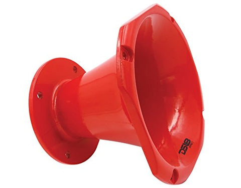 DS18 PRO-HA100 Circular Universal Driver Horn Body Easy Twist On/Off Installation (Red)