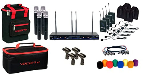 VOCOPRO DIGITAL-ACAPELLA-8 Eight Channel UHF Wireless Handheld Microphone System