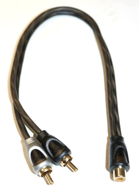 One Female to Two Male RCA Y Connector Cable Entry Level 100% Oxygen Free Copper (OFC) Conductors Link Electronics L7504 is A Bnc Y Connector Adapter Deejay LED TBH1FEMALE2MALE