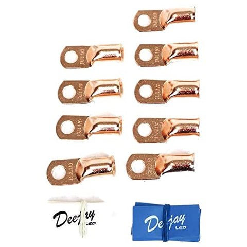 DEEJAY LED One 0 Gauge TO two 4 Gauge Main Power Distribution Terminal Block - TBH1024CLEAR