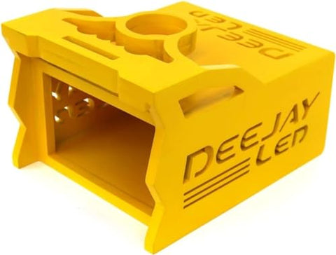 DEEJAYLED 1 DIN + 2 EQ YELLOW WOODEN CAS