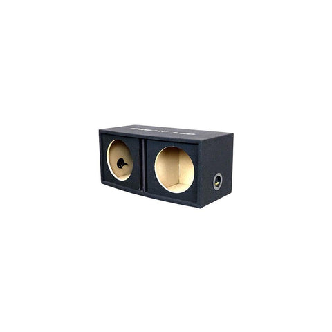 Double Heavy Duty 12-in Tuned Ported Round Woofer Empty Car Speaker Box