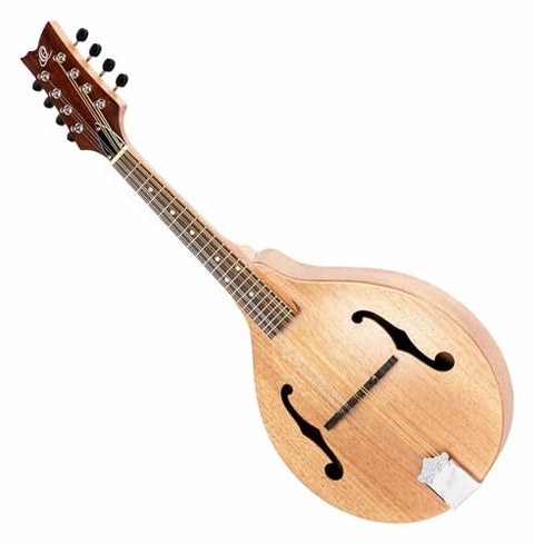 Ortega Guitars, 8-String A-Style Series Left-Handed Mandolin, Chrome (RMA5NA-L)