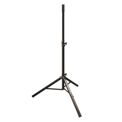 Aluminum Tripod Speaker Stand with Safe and Secure Locking Pin and 150 lb Load Capacity - Black