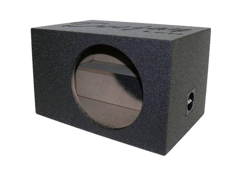 12-in Base Box for 12-in Woofer with tuned port and Durable Epoxy Coat outer finish  embossed logo