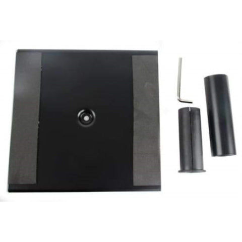 Metal platform that holds the following Car Stereo Competition Controller Case models when attached to a speaker stand like the DEEJAY LED SST18