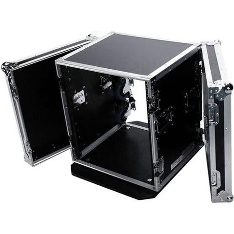 Deejay LED 12RU Space Fly Drive Case with Wheels for Professional DJ Amplifier, 18" Body Depth